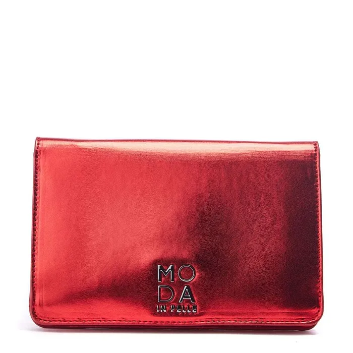 Moda In Pelle Jobourg Bag Red Porvair Women Crossbody Bags