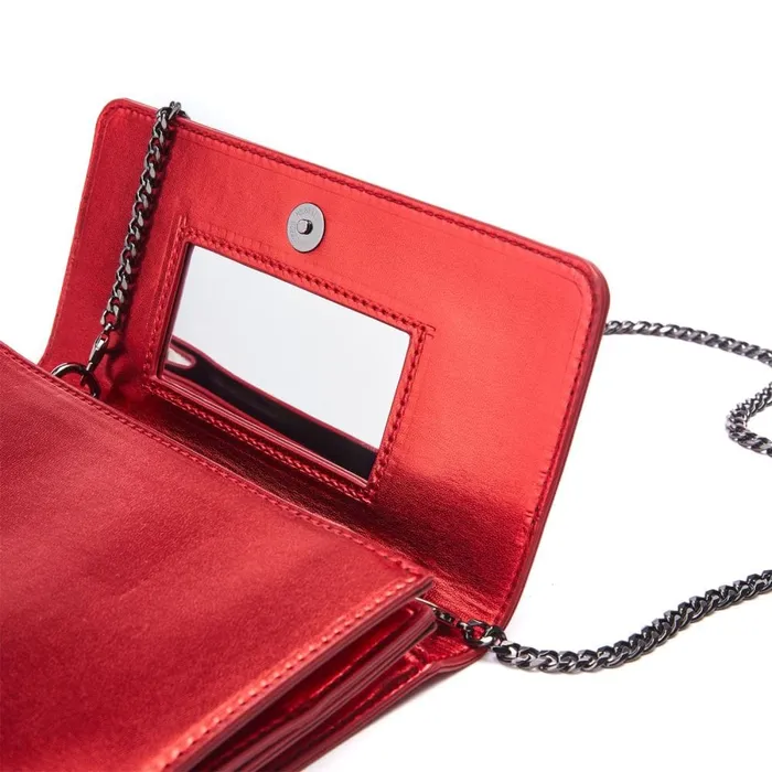 Moda In Pelle Jobourg Bag Red Porvair Women Crossbody Bags