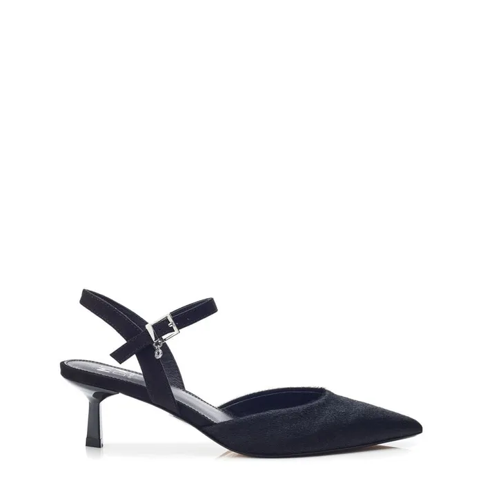 Moda In Pelle Jobourg Black Pony Hair Women Court Shoes