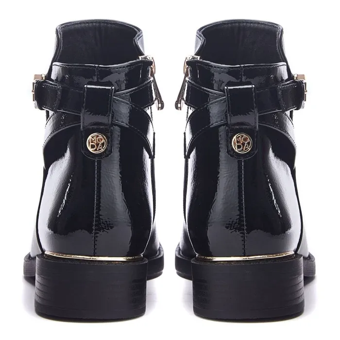 Moda In Pelle Laira Black Porvair Women Black Boots