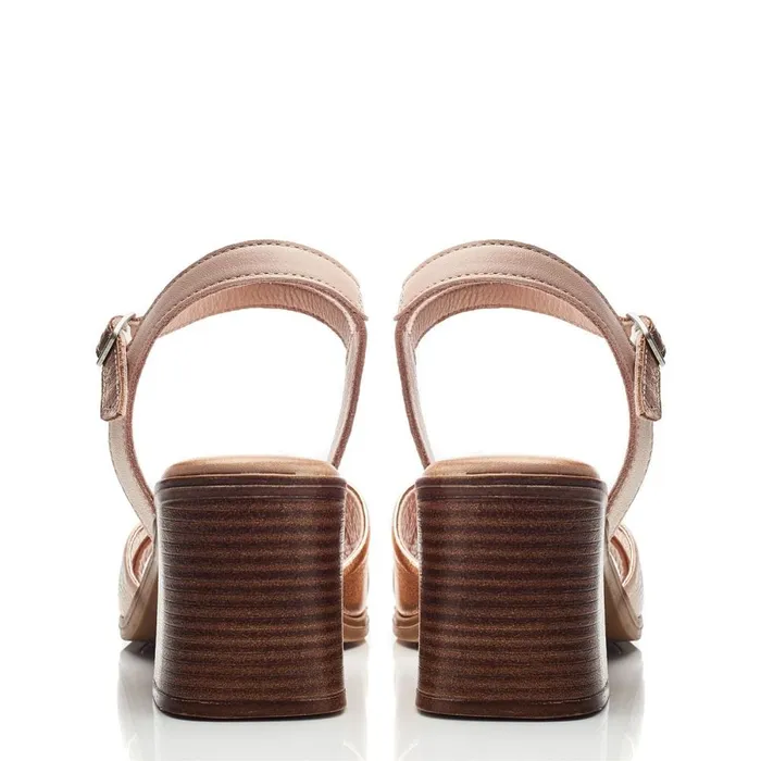 Moda In Pelle Lanie Cameo Leather Women Heeled Sandals