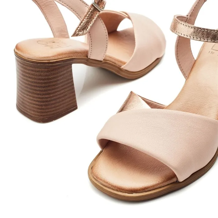 Moda In Pelle Lanie Cameo Leather Women Heeled Sandals