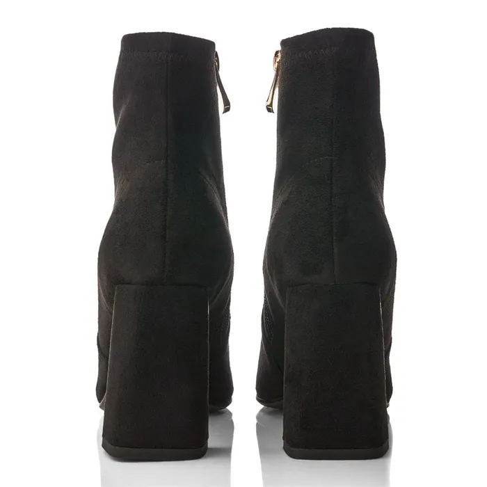 Moda In Pelle Lemmie Black Alcantara Women Heeled And Wedge Boots