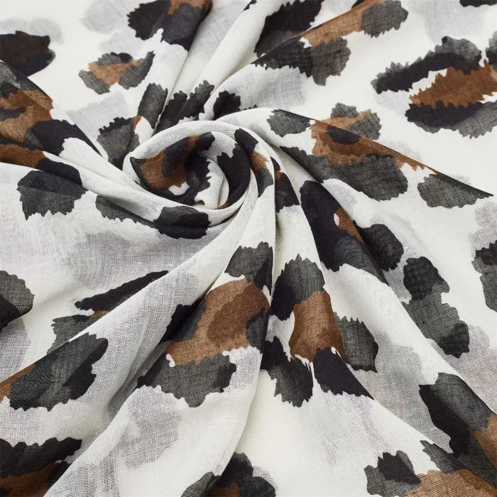 Moda In Pelle Leottie Scarf Natural Leopard Textile Women Scarves Moda In Pelle Leottie Scarf Natural Leopard Textile Women Scarves