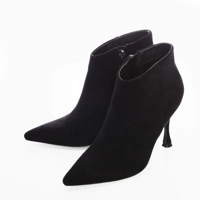 Moda In Pelle M By Moda Myrra Black Alcantara Women Black Boots