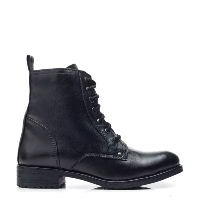 Moda In Pelle M By Moda Surestime Black Leather Women Black Boots