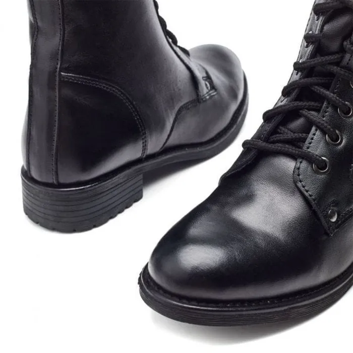 Moda In Pelle M By Moda Surestime Black Leather Women Black Boots