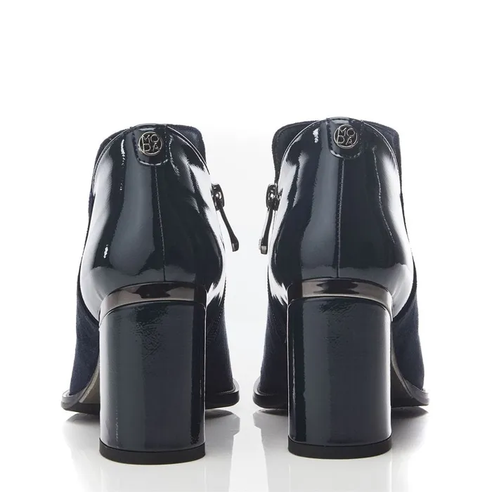Moda In Pelle Madisonn Navy Alcantara Women Heeled And Wedge Boots