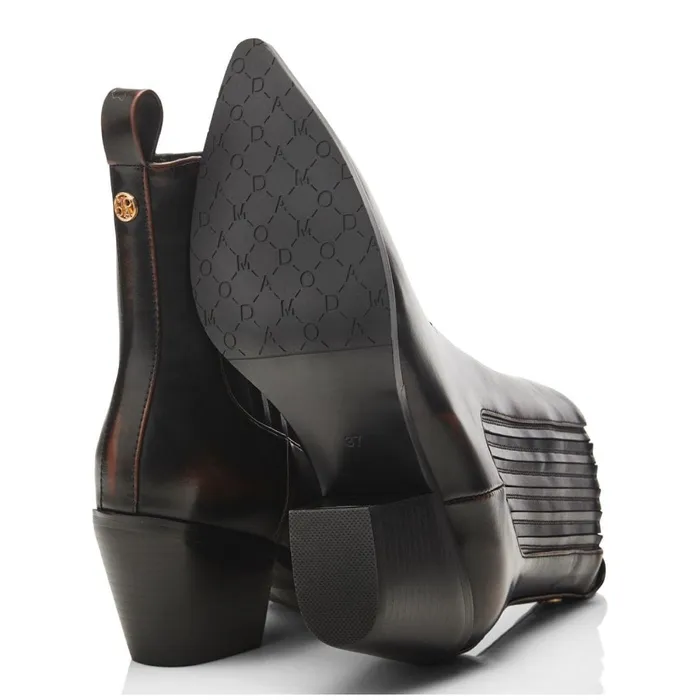 Moda In Pelle Nyrra Dark Brown Porvair Women Chelsea Boots