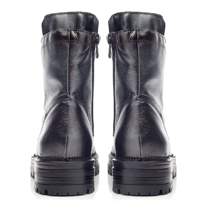 Moda In Pelle Oakleigh Dark Pewter Leather Women MidCalf Boots
