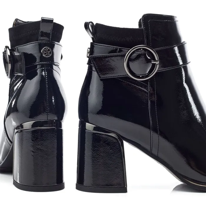 Moda In Pelle Paeden Black Patent Women Black Boots