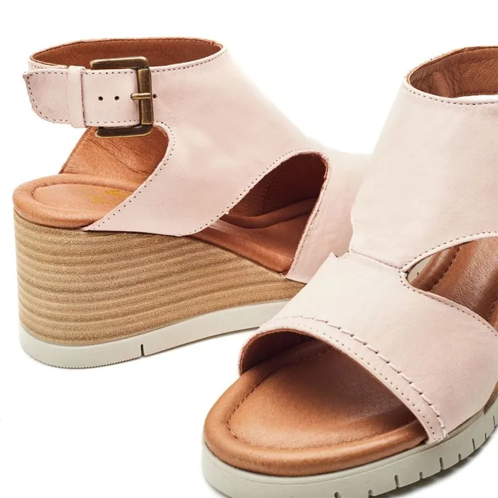 Moda In Pelle Peyten Cameo Leather Women Wedge Sandals