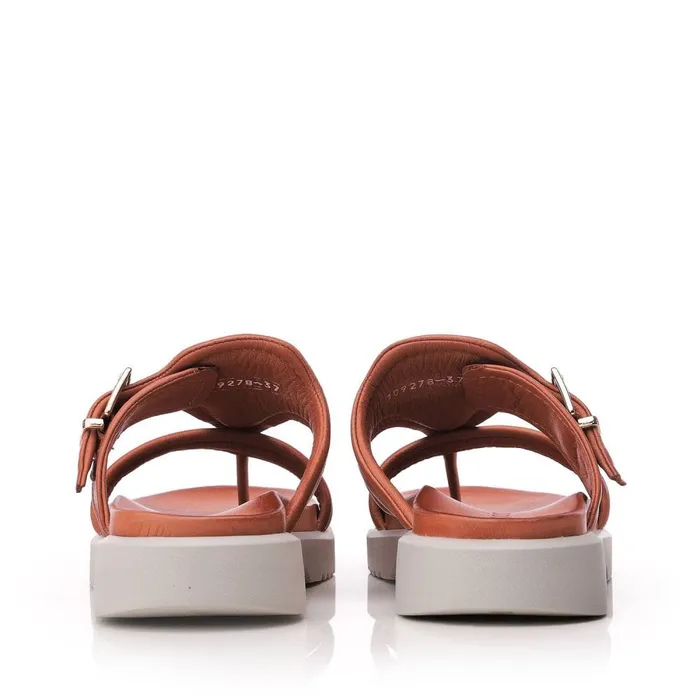 Moda In Pelle Shoon Sh Impost Tan Leather Women Slider Sandals Moda In Pelle Shoon Sh Impost Tan Leather Women Slider Sandals