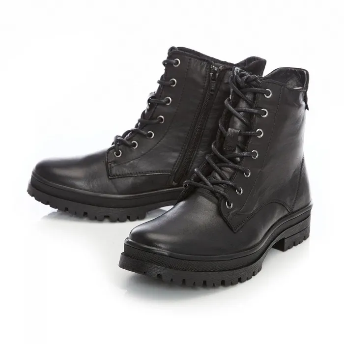 Moda In Pelle Shoon Sh Irlam Black Leather Women Black Boots