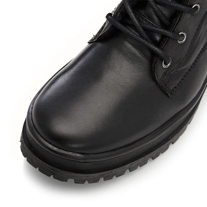 Moda In Pelle Shoon Sh Irlam Black Leather Women Black Boots