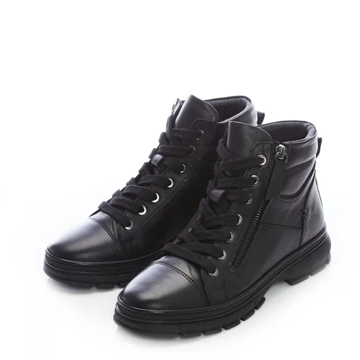 Moda In Pelle Shoon Sh Ivora Black Leather Women Black Boots