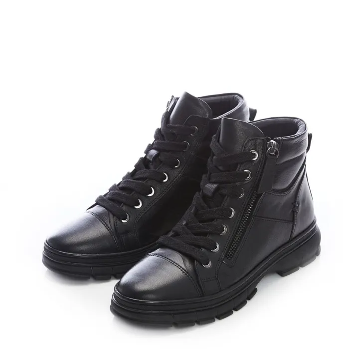 Moda In Pelle Shoon Sh Ivora Black Leather Women Black Boots