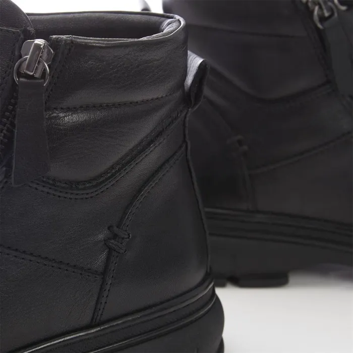 Moda In Pelle Shoon Sh Ivora Black Leather Women Black Boots