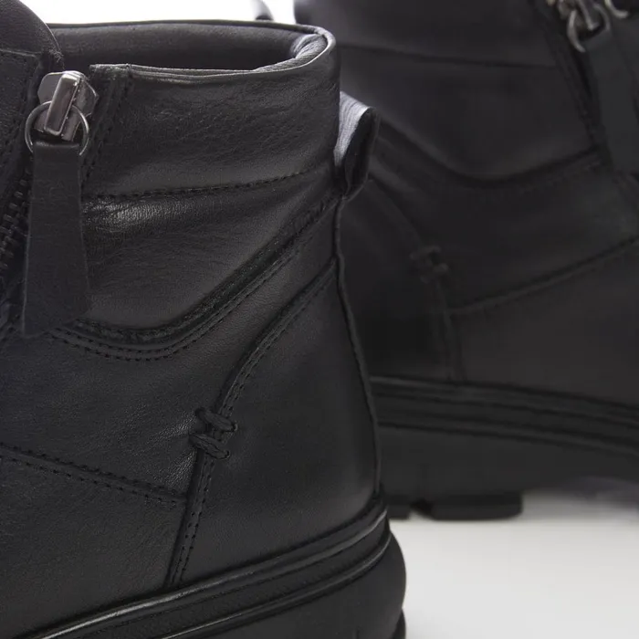Moda In Pelle Shoon Sh Ivora Black Leather Women Black Boots