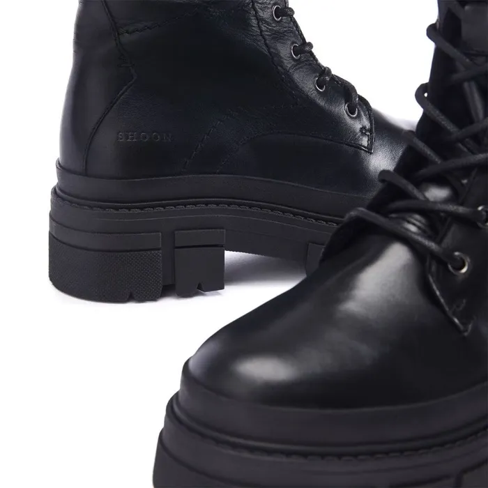 Moda In Pelle Shoon Sh Ocker Black Leather Women MidCalf Boots Moda In Pelle Shoon Sh Ocker Black Leather Women MidCalf Boots