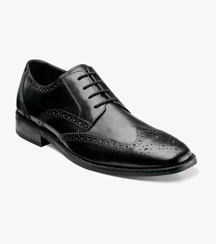 Montinaro Wingtip Oxford Black Men Florsheim Dress Shoes