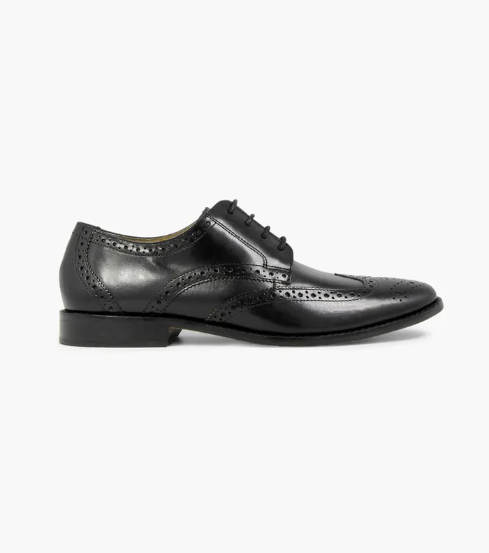 Montinaro Wingtip Oxford Black Men Florsheim Dress Shoes