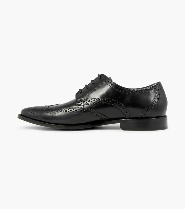 Montinaro Wingtip Oxford Black Men Florsheim Dress Shoes