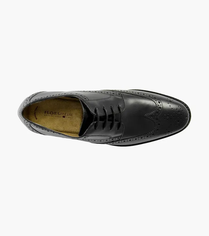 Montinaro Wingtip Oxford Black Men Florsheim Dress Shoes