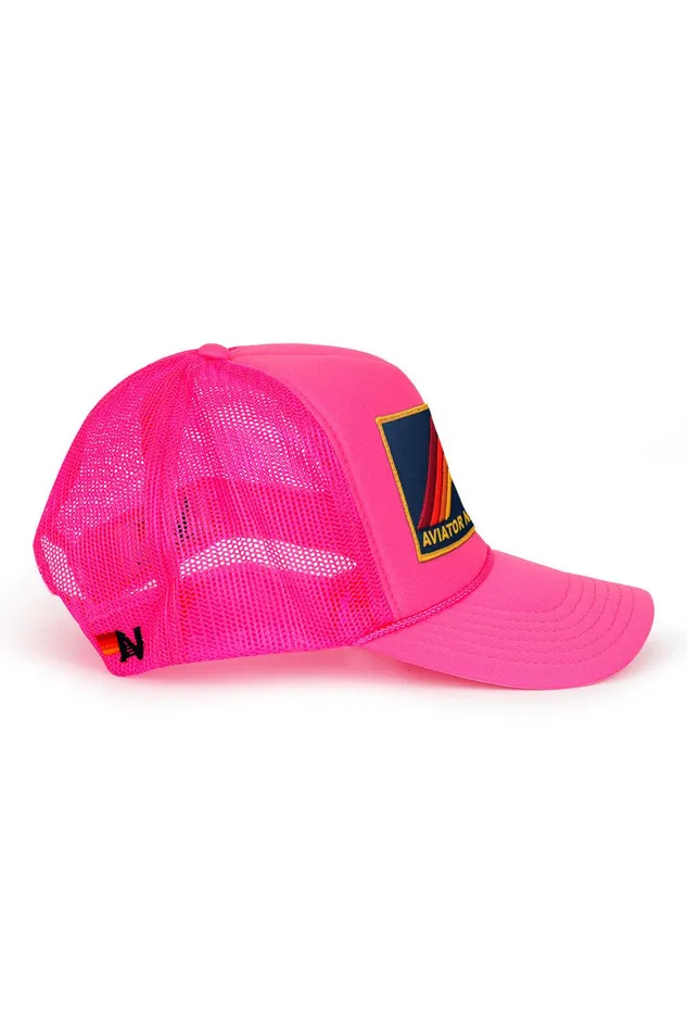MOUNTAIN STRIPE VINTAGE TRUCKER HAT WomenMen Aviator Nation Trucker Hats