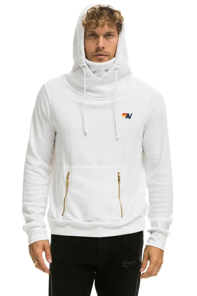 NINJA PULLOVER HOODIE 8211 WHITE Women Aviator Nation Hoodies