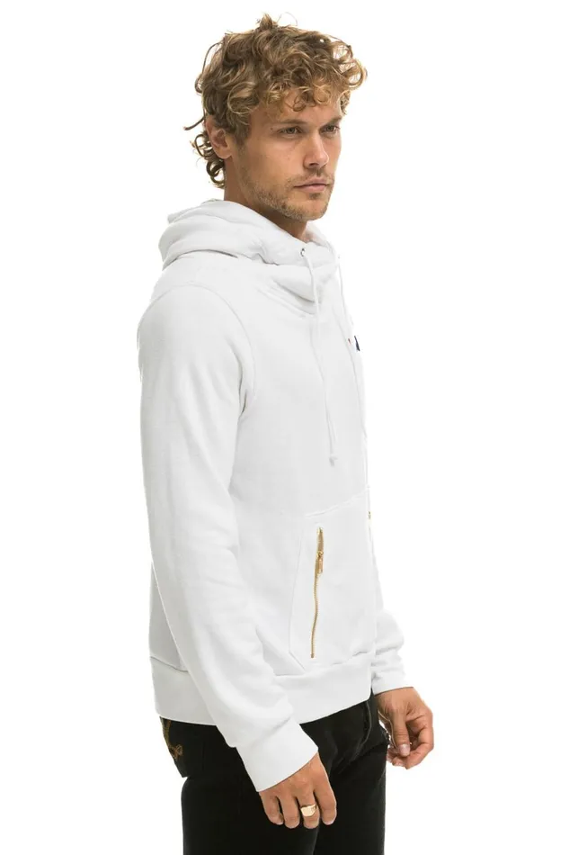 NINJA PULLOVER HOODIE 8211 WHITE Women Aviator Nation Hoodies