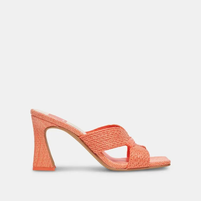 Nitro Heels Orange Raffia Women Dolce Vita Heels