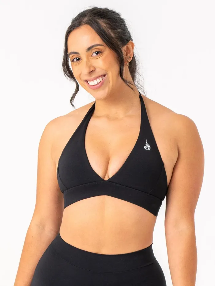 NKD Halter Bra 8211 Black Women Ryderwear Sports Bras