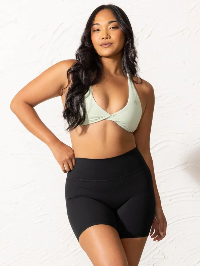 NKD Twist Sports Bra 8211 Cucumber Women Ryderwear Sports Bras