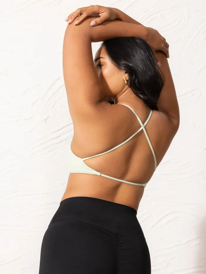 NKD Twist Sports Bra 8211 Cucumber Women Ryderwear Sports Bras