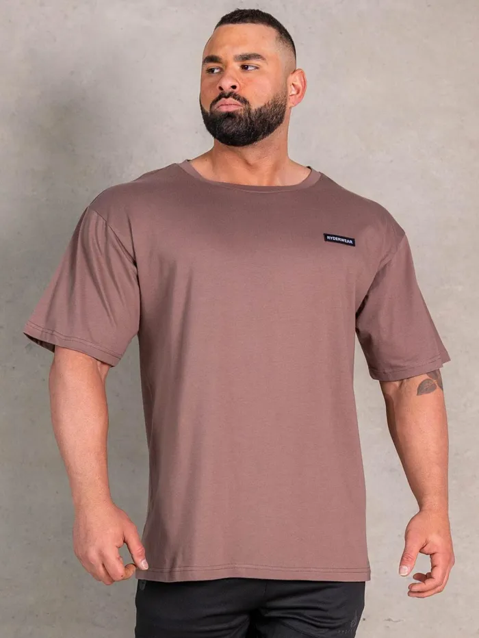 NRG Oversized TShirt 8211 Almond Men Ryderwear Tops
