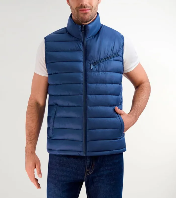 Outerwear Men Cole Haan Quilted ZipUp Vest Navy