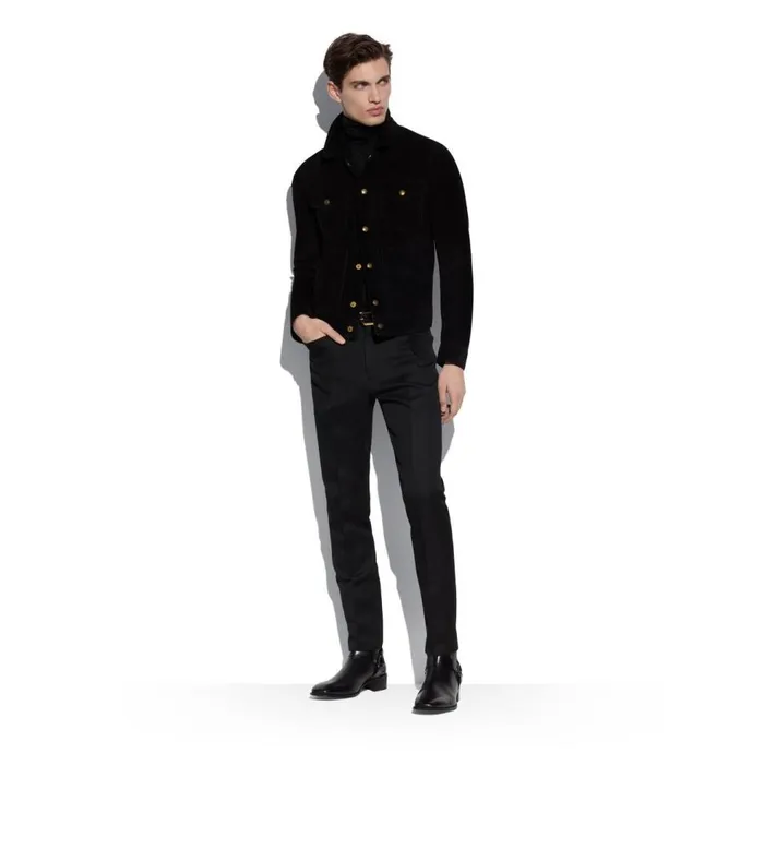 Outerwear Men TOM FORD CASHMERE SUEDE WESTERN JACKET Outerwear Men TOM FORD CASHMERE SUEDE WESTERN JACKET