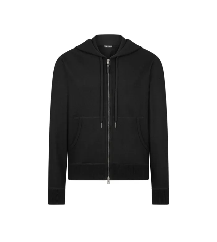 Outerwear Men TOM FORD CASHMERE ZIP HOODIE Black