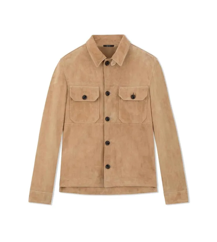 Outerwear Men TOM FORD LIGHT SUEDE OUTERSHIRT