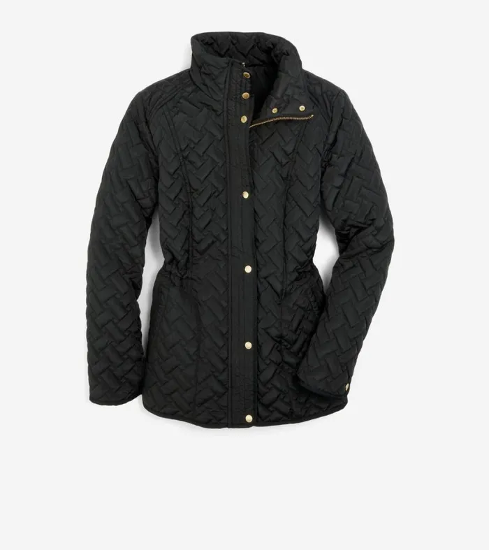 Outerwear Women Cole Haan Signature Quilted Classic Jacket Black