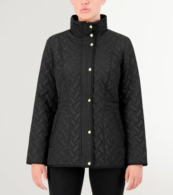 Outerwear Women Cole Haan Signature Quilted Classic Jacket Black