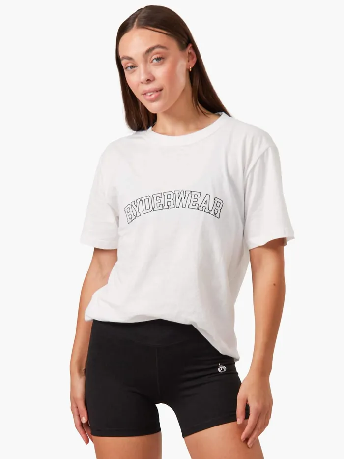 Oversized TShirt 8211 White Women Ryderwear TShirts