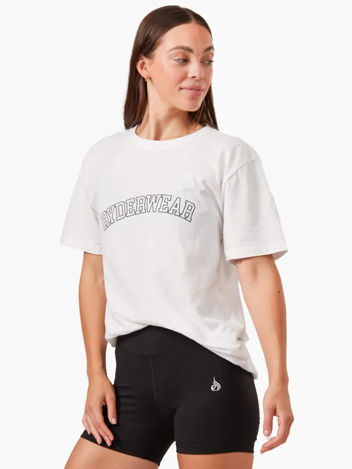 Oversized TShirt 8211 White Women Ryderwear TShirts