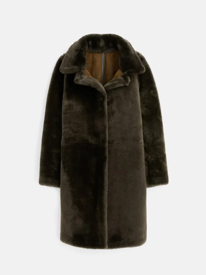 Owen Barry Shearling Dorset Coat Women Alex Mill Jackets Outerwear