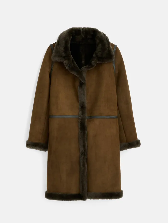 Owen Barry Shearling Dorset Coat Women Alex Mill Jackets Outerwear