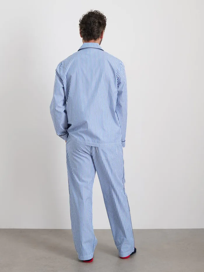 P039jimmies Sleep Pant In Stripe Blue Stripe Women Alex Mill Pajamas Slippers
