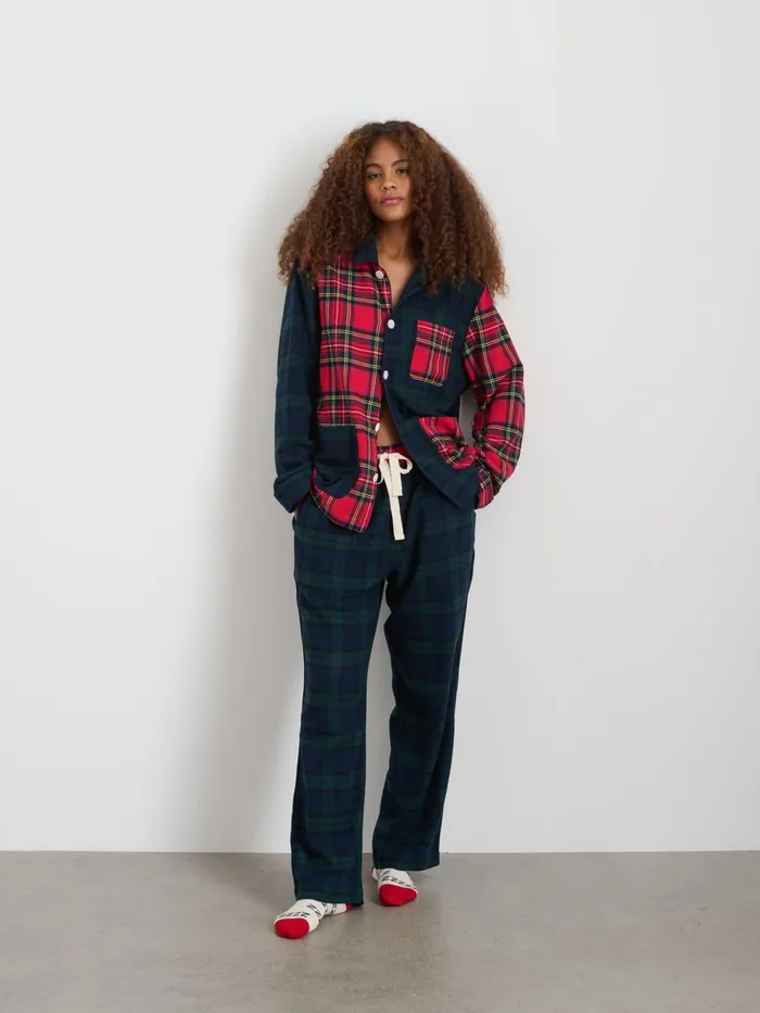 P039jimmies Sleep Shirt In Flannel Men Alex Mill Pajamas Slippers