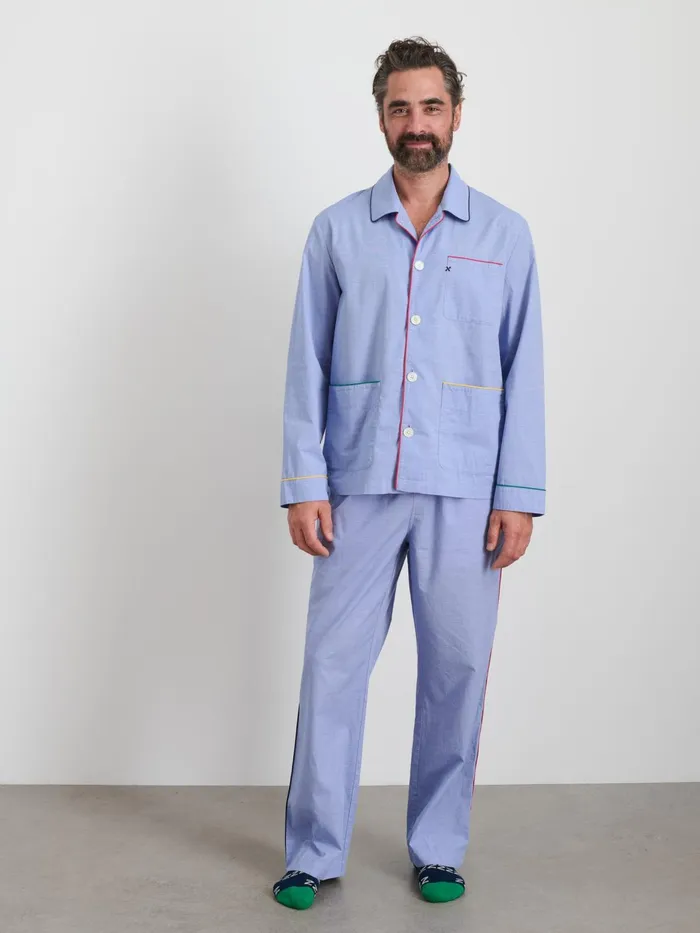 P039jimmies Sleep Shirt In Solid Men Alex Mill Pajamas Slippers