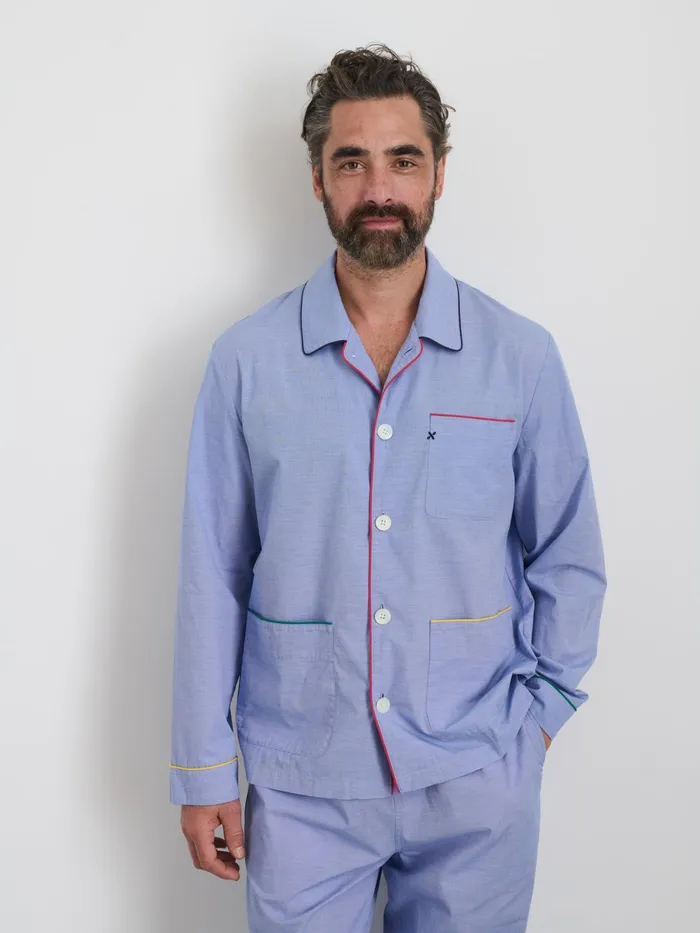 P039jimmies Sleep Shirt In Solid Men Alex Mill Pajamas Slippers
